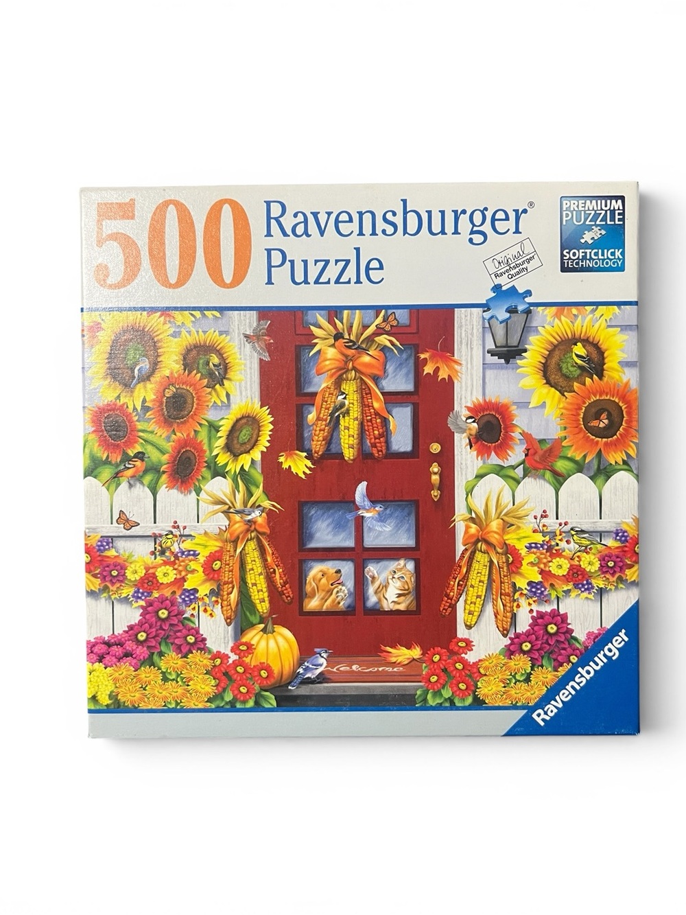 Ravensburger “Autumn Birds” 500-Piece Sunflower Door Puzzle
